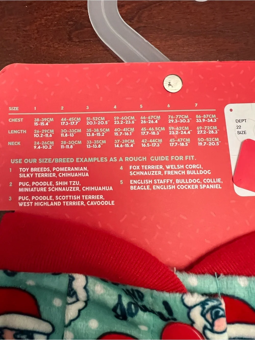 Fuzzyard Holly Jolly Dog Pajamas in Mint & Red